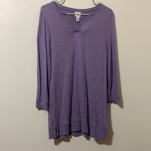 Weekend by Chicos Purple Top Made in India Size L Used